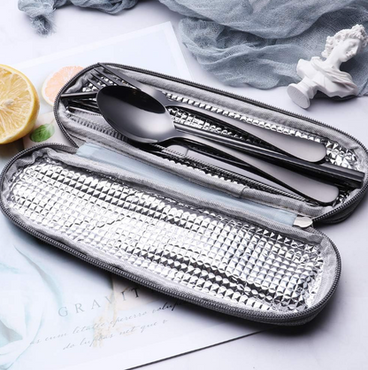 Skorter | Compact stainless steel cutlery set for on the go