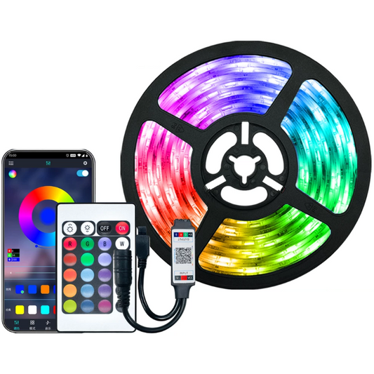 Skorter | LED Light Strips For Bedroom RGB 5050 Bluetooth Control Feet Supports Light Decor