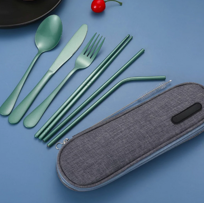 Skorter | Compact stainless steel cutlery set for on the go