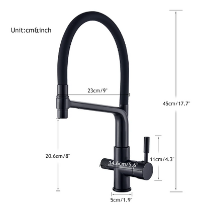 Skorter | Double Outlet Drinking Water Faucet Filtered Kitchen Faucets