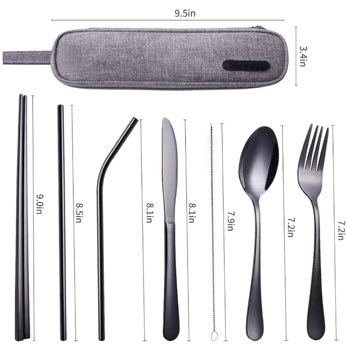 Skorter | Compact stainless steel cutlery set for on the go