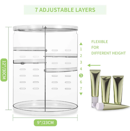 Skorter | 360° Rotating Makeup Storage Organizer