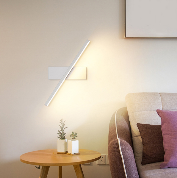 Skorter | LumaTwist Roterbar Vägglampa för Sovrum | Modern LED-design | Justerbar | Stämningsljus