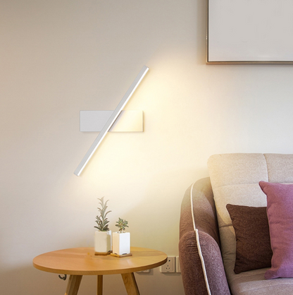 Skorter | LumaTwist Roterbar Vägglampa för Sovrum | Modern LED-design | Justerbar | Stämningsljus