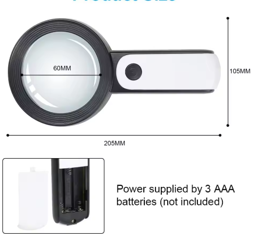 Skorter | 30x magnifying glass for seniors
