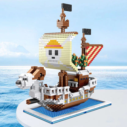 Skorter | DIY Navigation Ship Building Blocks Toy, Pirate Ship Decoration Educational Toy, Gifts for Boys and Girls