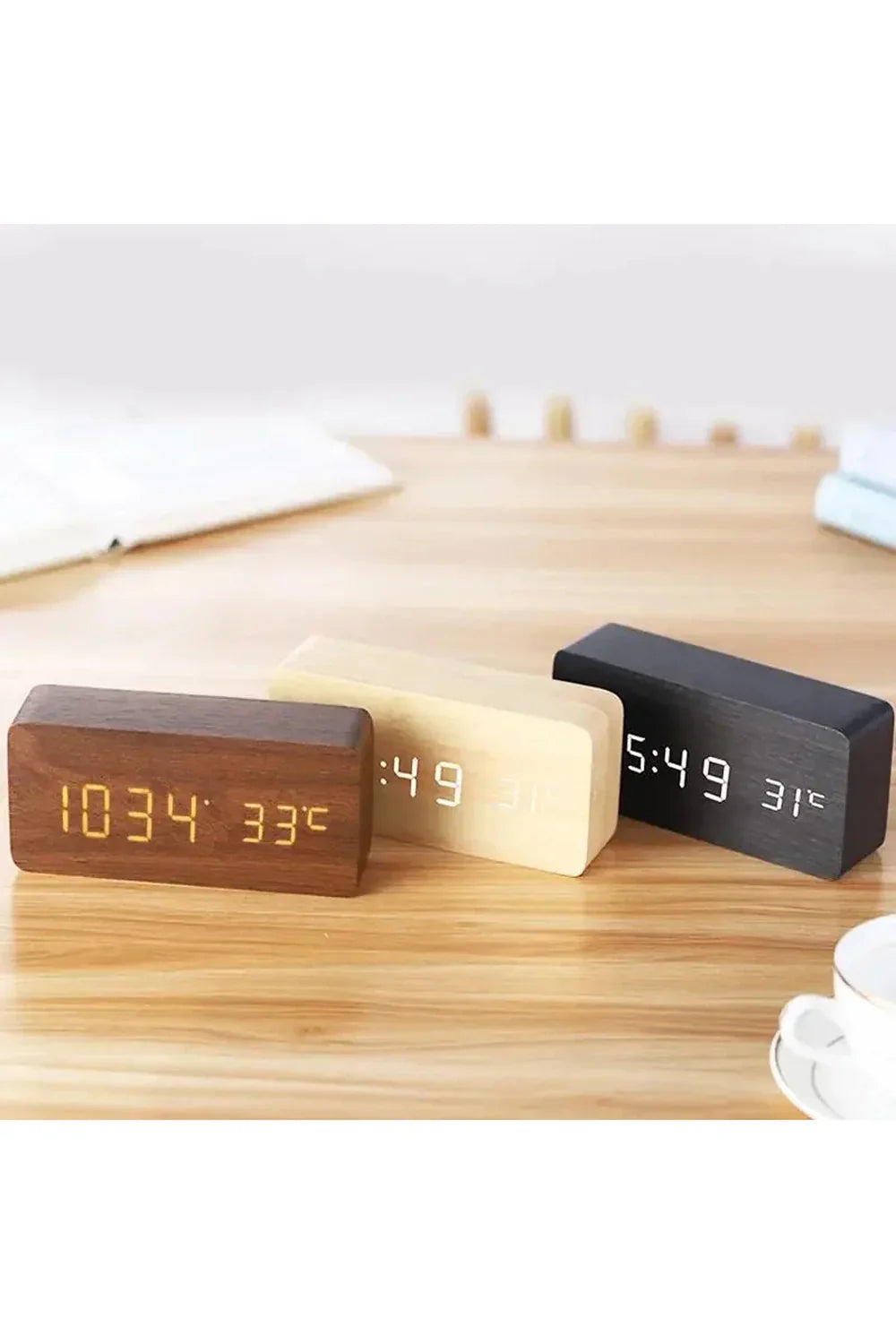 Skorter | Wood LED Digital Clock