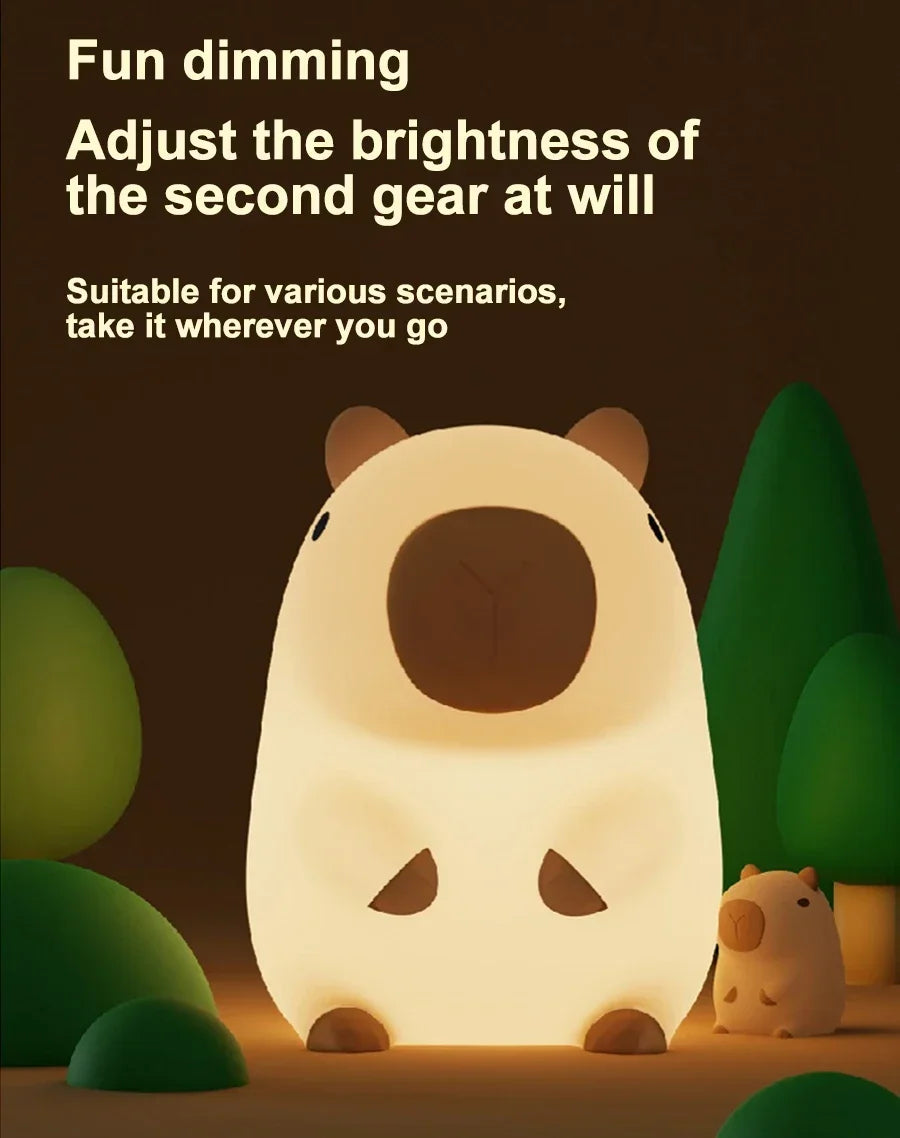 Skorter | Capybara Night Light - LED Touch Sensor Lamp