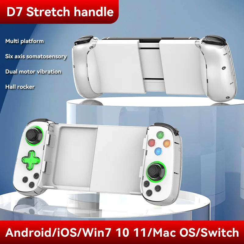 Skorter | BSP D8 RGB Wireless Tablet Controller with Bluetooth Stretching Joystick for Switch Gaming