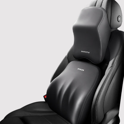 Skorter | ErgoDrive Car Seat Support – Orthopaedic Cushion for Neck & Back Pain Relief While Driving