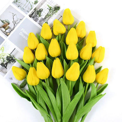 Skorter | Artificial Tulip Bouquet with Realistic Lifelike Flowers