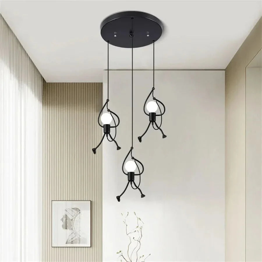 Skorter | Cheerful Doll-Shaped Adjustable Pendant Light