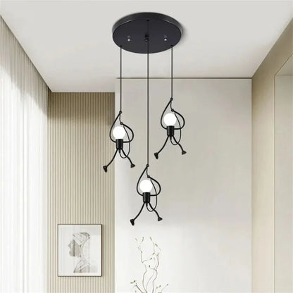 Skorter | Cheerful Doll-Shaped Adjustable Pendant Light