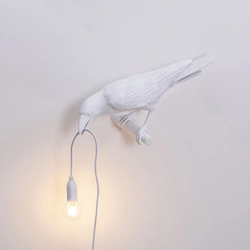 Skorter | Modern Lucky Bird Table Lamp – Creative Resin Animal Design for Bedroom and Living Room