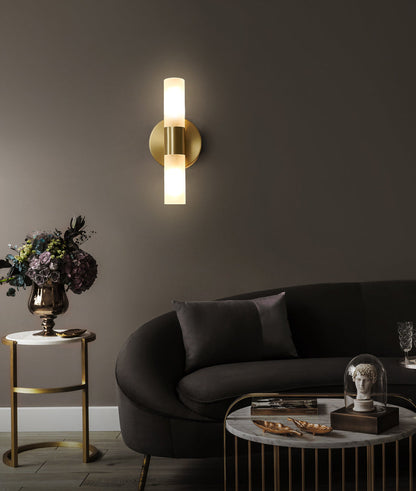 Skorter | EliteLume – Minimalist Gold Wall Lamp with Energy-Efficient LED
