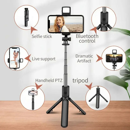 Skorter | Expandable Portable iPhone Tripod Selfie Stick with Detachable BT Wireless Remote