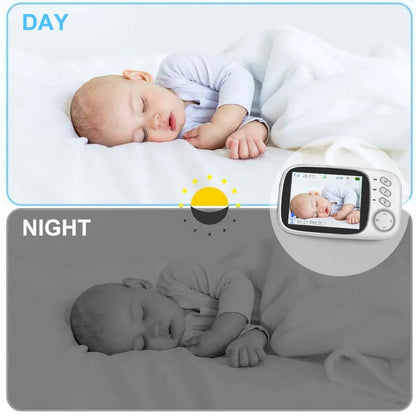 Skorter | 3.5-Inch Video Baby Monitor with Night Vision, Temperature Display and Two-Way Audio