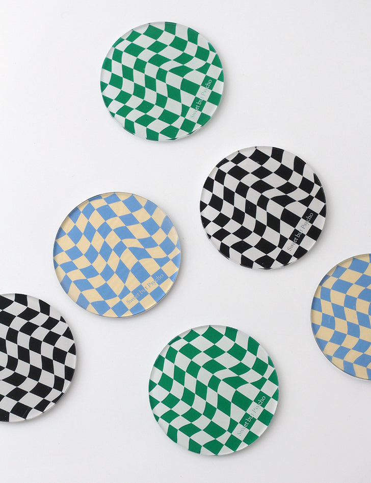 Skorter | Checkered Acrylic Coaster