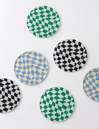 Skorter | Checkered Acrylic Coaster