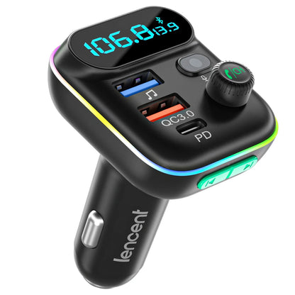 Skorter | Bluetooth 5.0 FM Transmitter Car Kit with PD & QC3.0