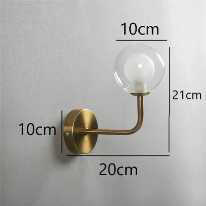 Skorter | NordicLuxe - Glass wall lamp - Modern LED lamp for bedroom and living room