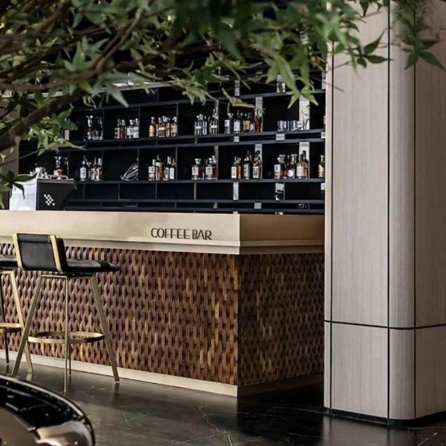 Skorter | 3D Solid Wood Mosaic Wall Panel with Acoustic Design