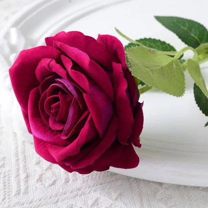 Skorter | 20 pieces Realistic Velvet Silk Rose Bouquet