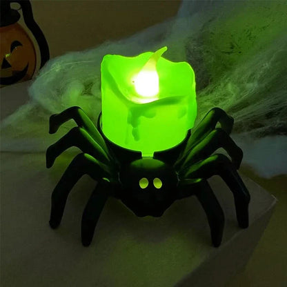 Skorter | Halloween LED Skull & Spider Lamp – Spooky Home Decor