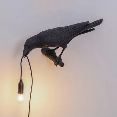 Skorter | Modern Lucky Bird Table Lamp – Creative Resin Animal Design for Bedroom and Living Room