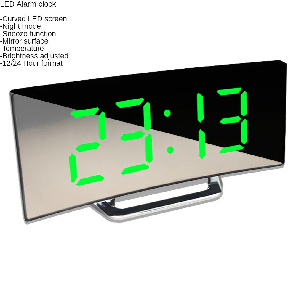 Skorter | Curved Screen Digital Alarm Clock