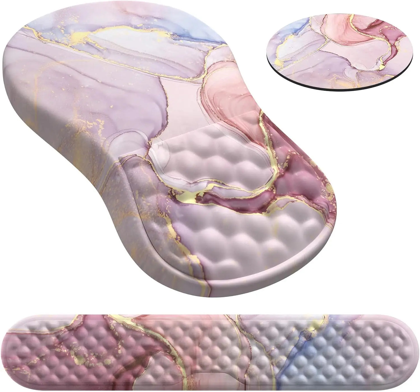 Skorter | Ergonomic Memory Foam Mouse Pad with Wrist Rest - Pain Relief Support