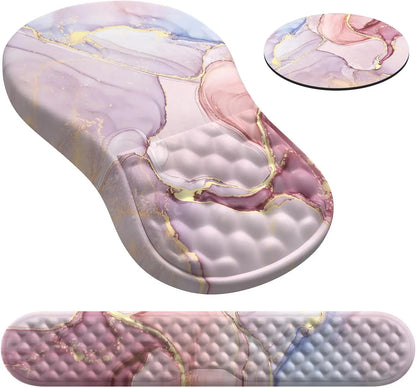 Skorter | Ergonomic Memory Foam Mouse Pad with Wrist Rest - Pain Relief Support