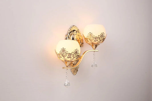Skorter | CrystalLuxe - LED Wall Lamp Gold Bedroom & Living Room Mood Lighting