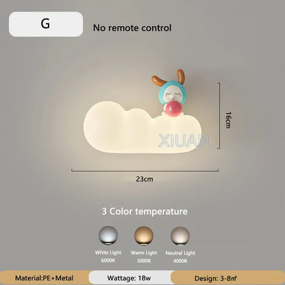 Skorter | KinderDroom - LED Children's Room Water Lamp with Cartoon Animal Design