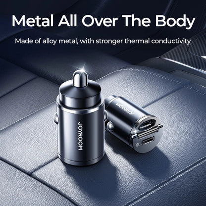 Skorter | 30W Pull Ring Car Charger - USB Type-C Dual Fast Charging Ports