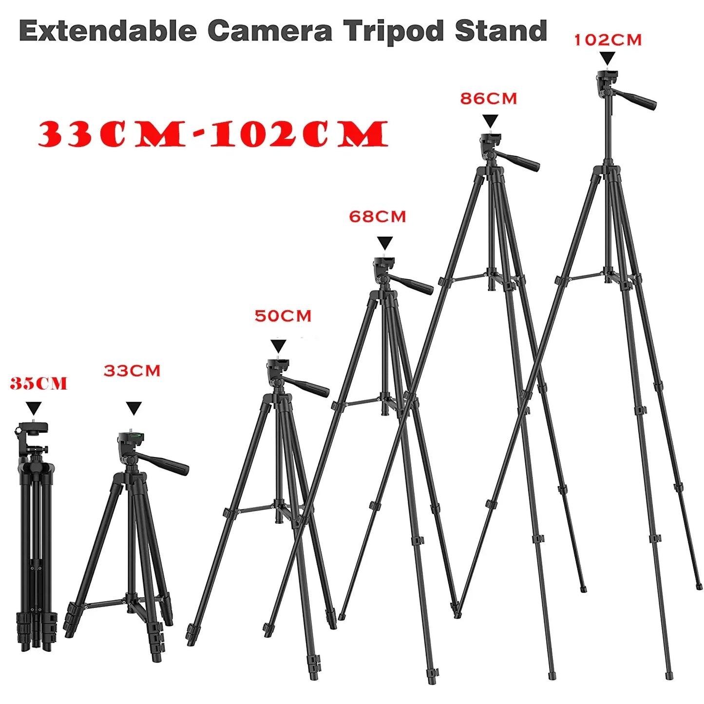 Skorter | 100cm Phone Tripod Stand with Bluetooth Remote Universal Camera Video Recording Photography Tripod