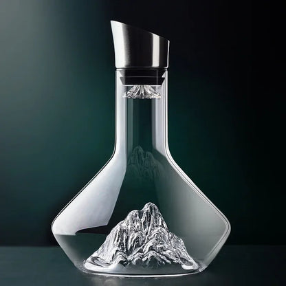 Skorter | 1500ml Iceberg Decanter Creative Lead-Free Crystal Material Luxury High-Quality Home Red Wine Distributor Decanter Wine Jug