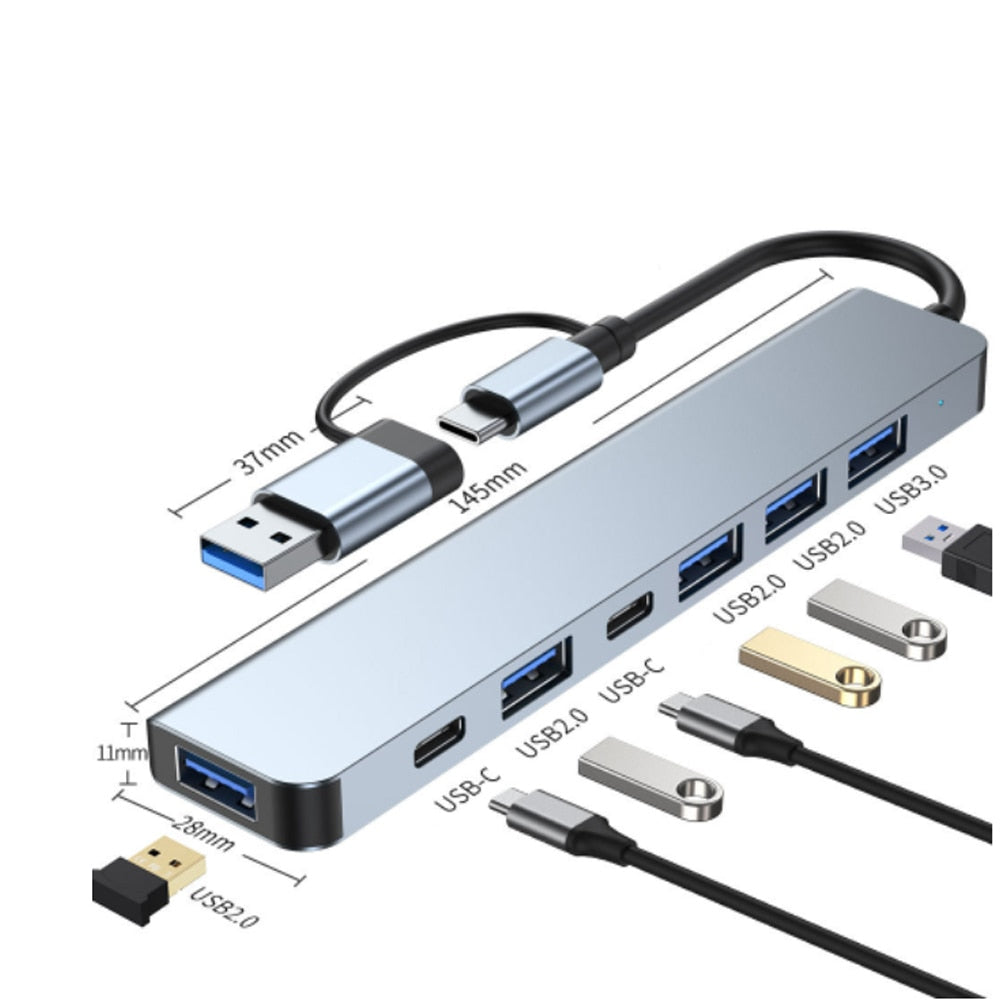 Skorter | Thunderbolt 3 USB-C Hub with HDMI, PD, SD/TF for MacBook Air M1 and iPad Pro
