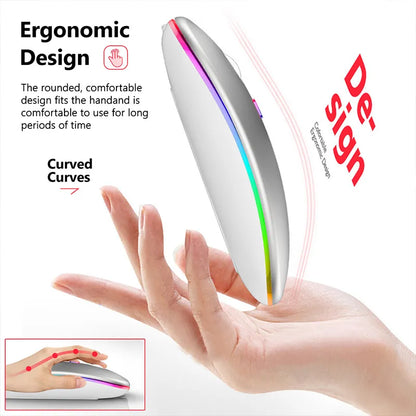 Skorter | RGB Rechargeable Bluetooth Wireless Gaming Mouse - LED Backlit