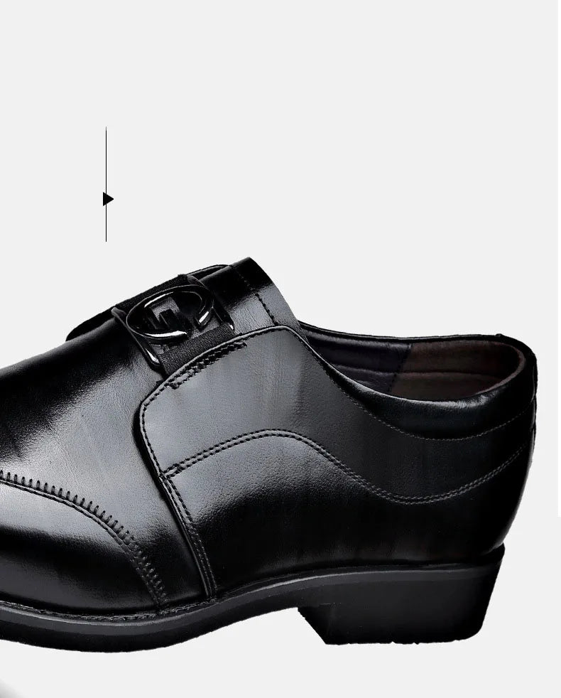 Skorter | Men's Leather Shoes Stylish Men's Shoes Pointed Oxford Wedding Leather Men's Dress Shoes Gentleman Office Man Shoe