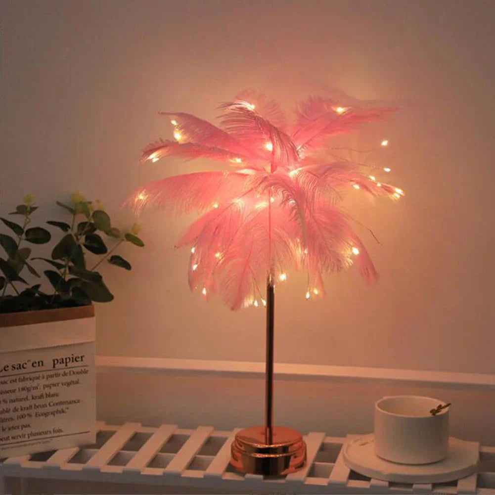 Skorter | LED Spring Table Lamp Night Light USB powered Remote Control Nightstand Lamps