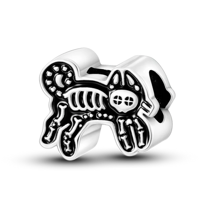 Skorter | 925 Silver Golden Leopard Charms Beads Colorful Chameleon Rhinoceros Lion Scarab Cat Pendant Compatible with Original Pandora Bracelet Jewelry
