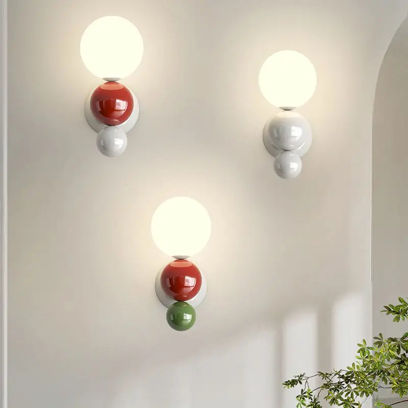 Skorter | PearlGlow - Nordic LED Wall Lamp with Adjustable Color Lighting