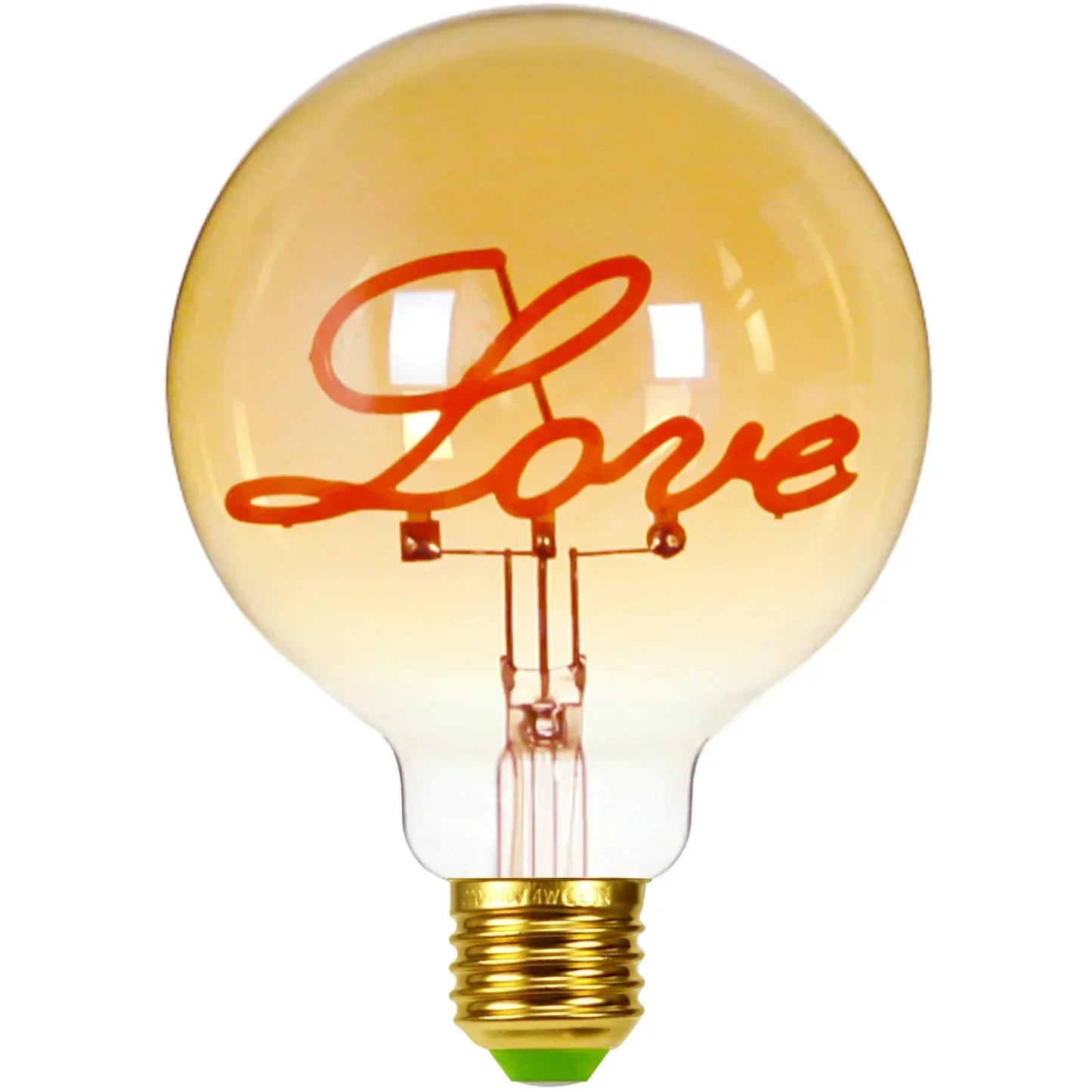 Skorter | RetroLED - Vintage Table Lamp with Wooden Base and LED Lamp with Inscription