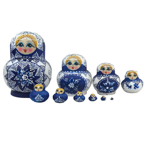 Skorter | 10 pieces/set wooden Russian matryoshka dolls