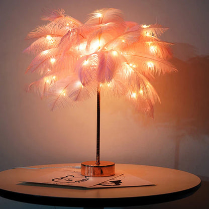 Skorter | LED Spring Table Lamp Night Light USB powered Remote Control Nightstand Lamps