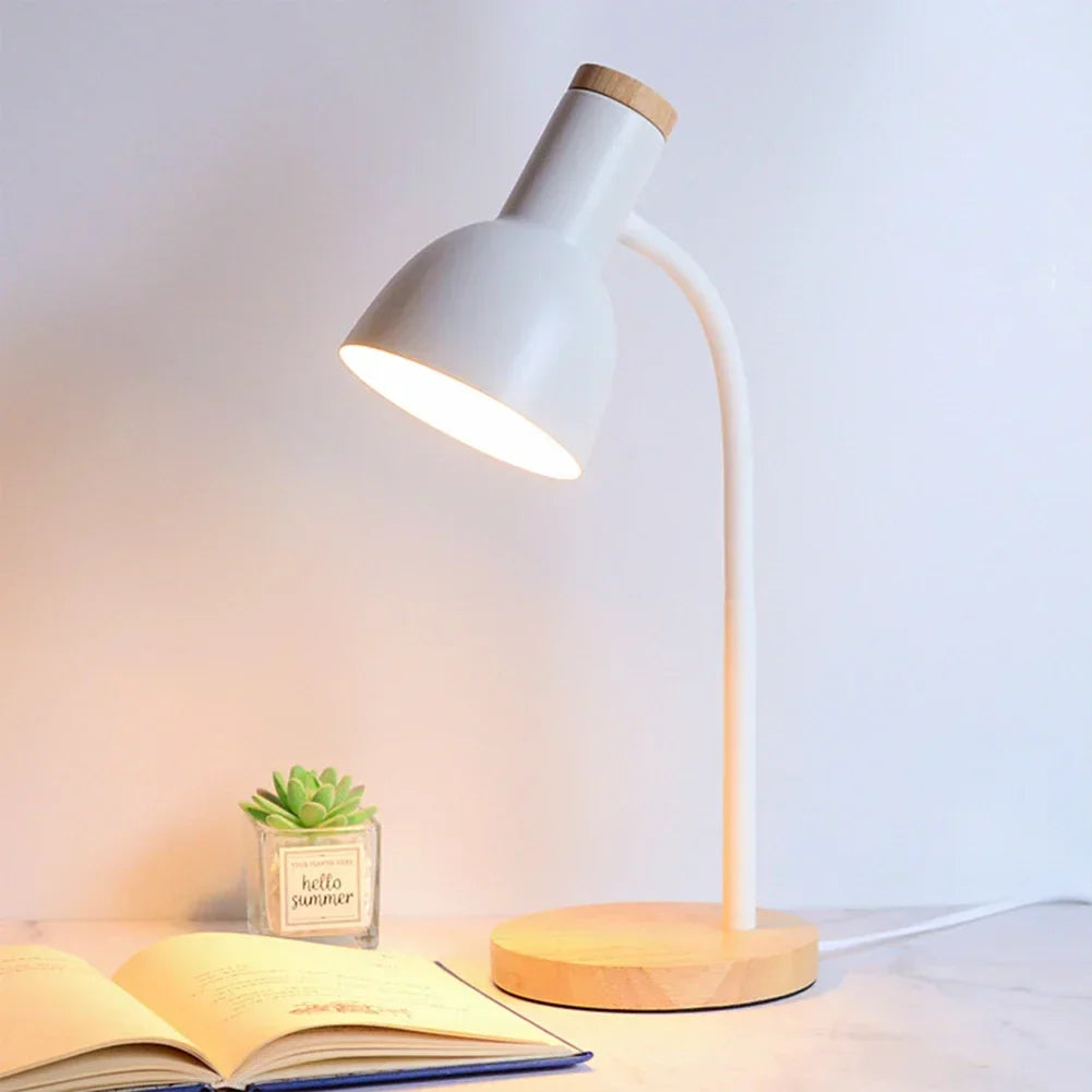 Skorter | Autumn and Winter Lighting | Nordic Creative Wood Art Iron LED Desk Lamp - Moxie