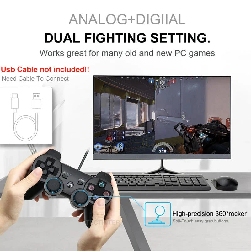 Skorter | Bluetooth Wireless Controller Gamepad Sony PS3 PlayStation 3 Joystick Console