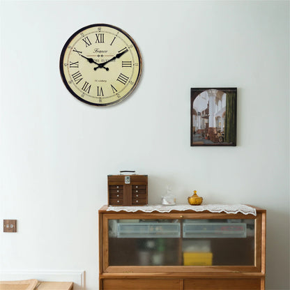 Skorter | Wall Clock - Classic French Design - Silent Quartz Movement