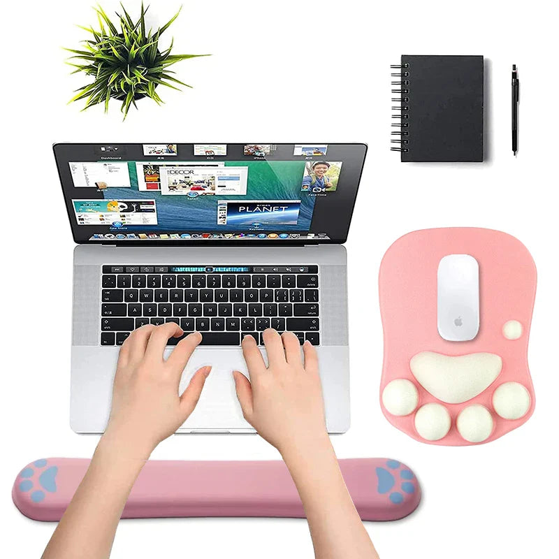 Skorter | Cute 3D Cat Paw Mouse Pad - Soft Silicone Nonslip Mat